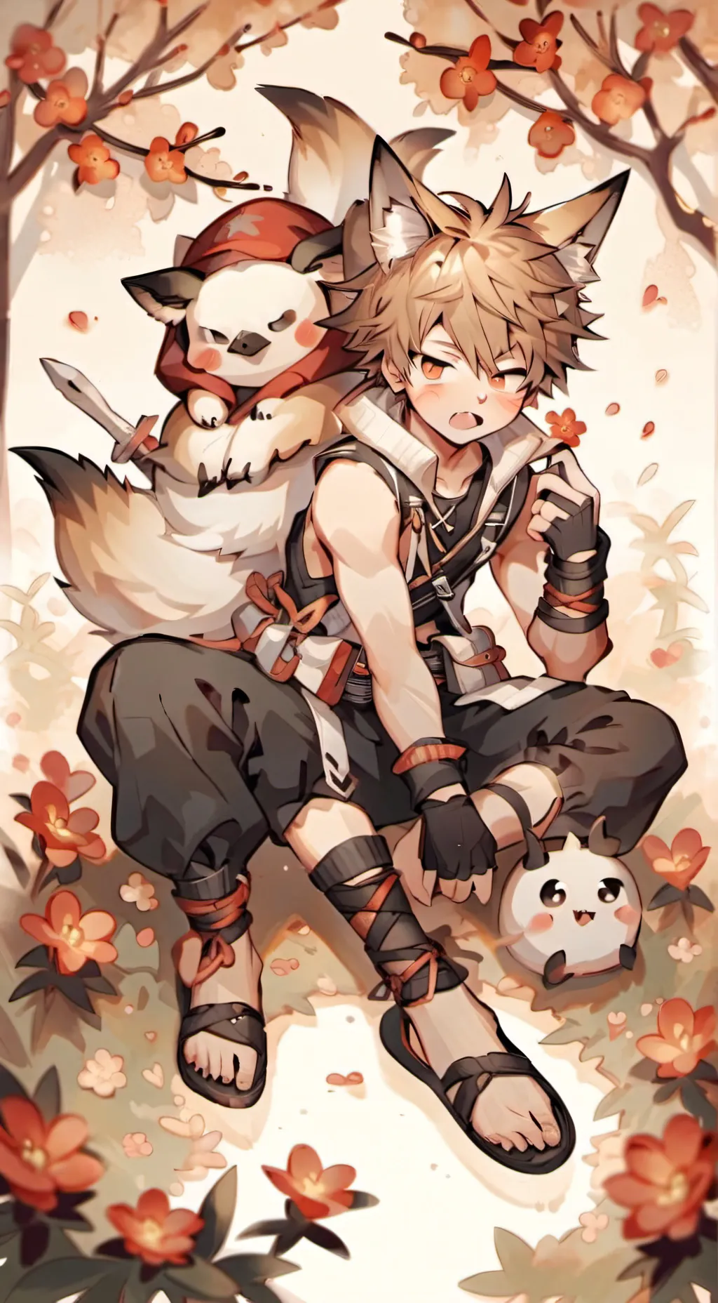 ai character: bakugatito💗 background