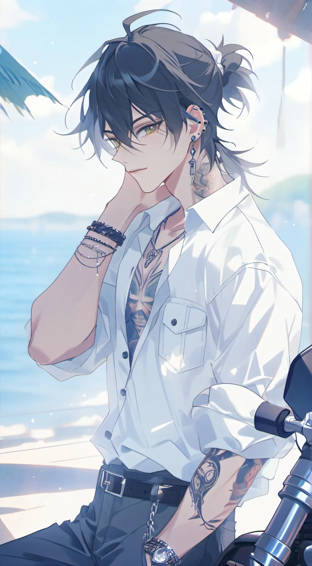 ai character: ✨°`~𓍼ALEX🐚~! ░𓏲 background