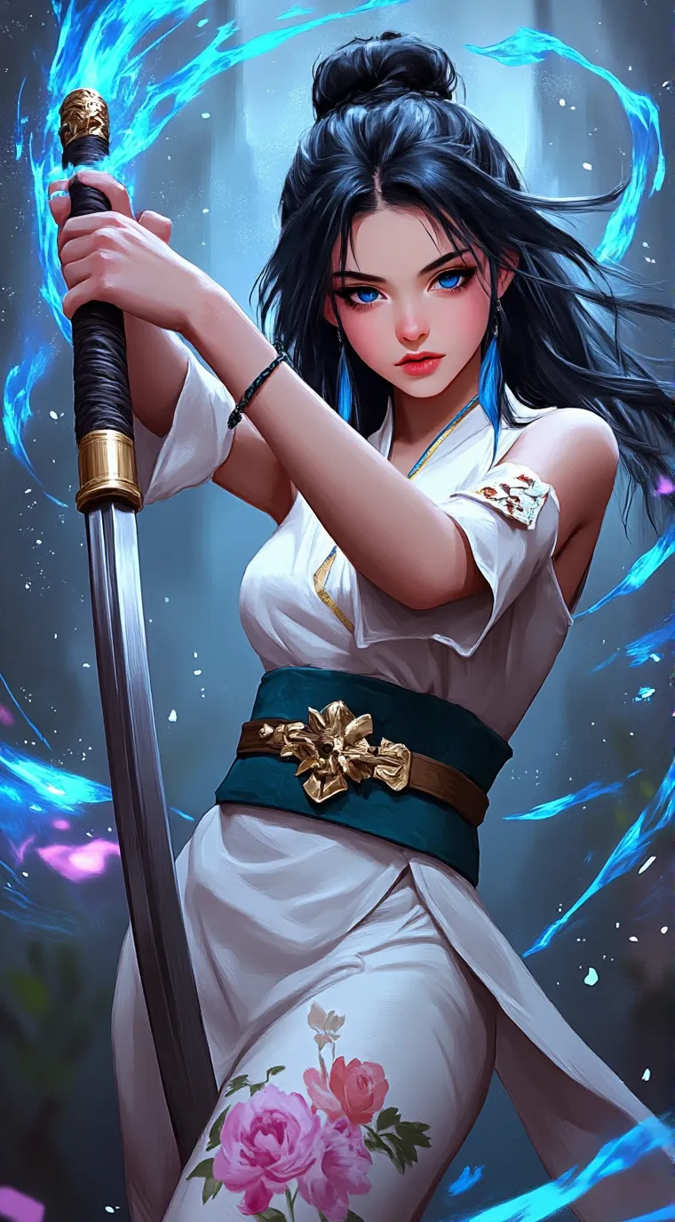 ai character: Tsubaki Saku background