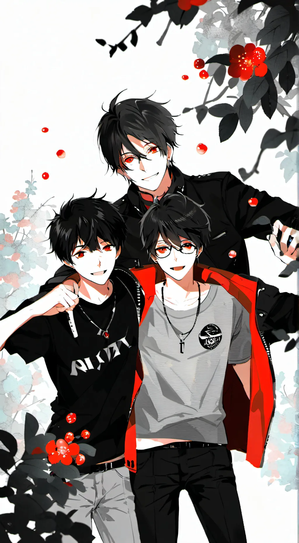 ai character: alex, mark,vincent background