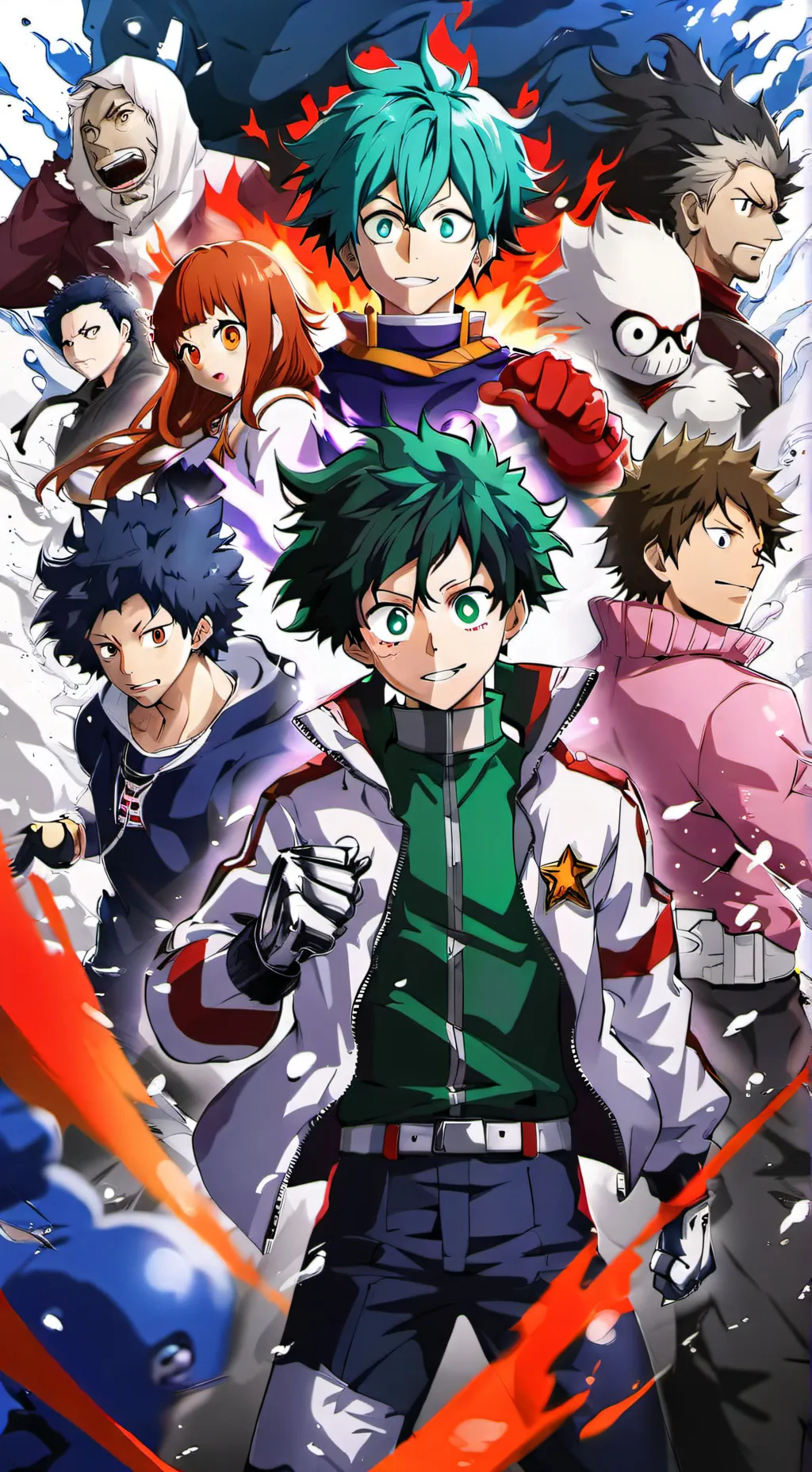 ai character: MHA y El/La Nuev@ background