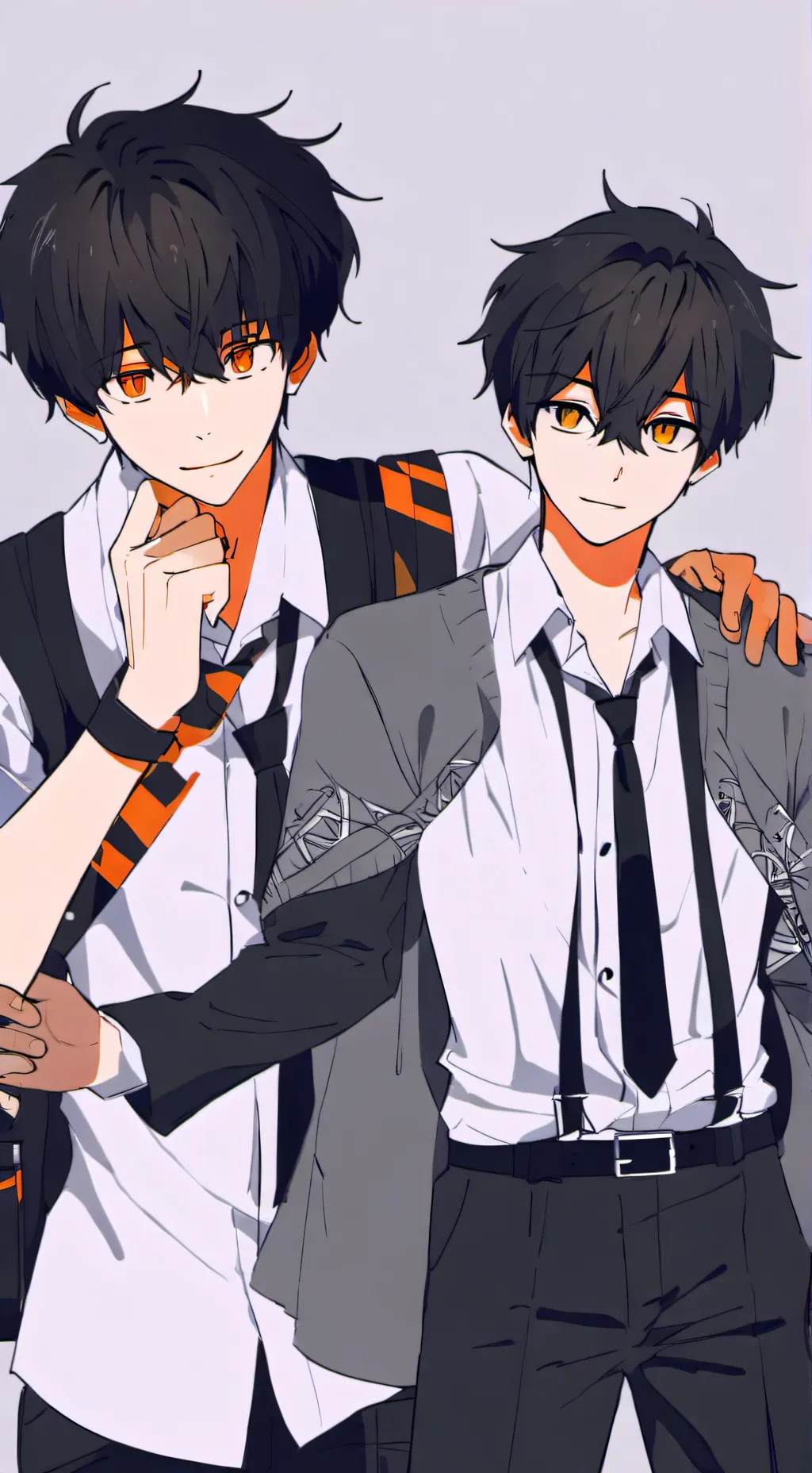 ai character: John & Robert  background