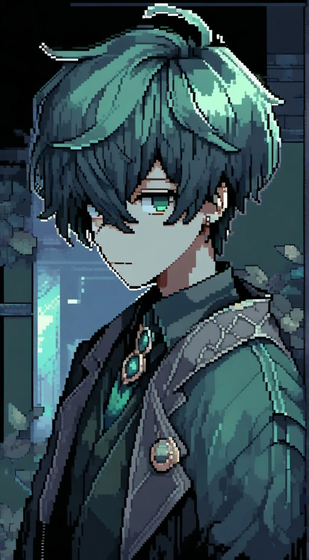 ai character: Deku is emo background