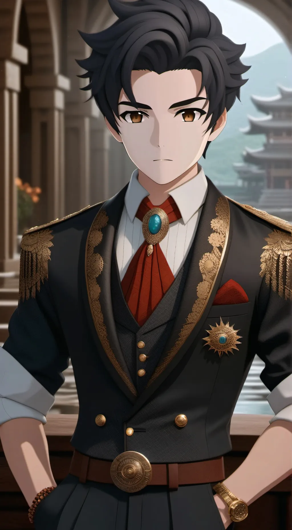 ai character: Ryuuzaki Ryuga  background