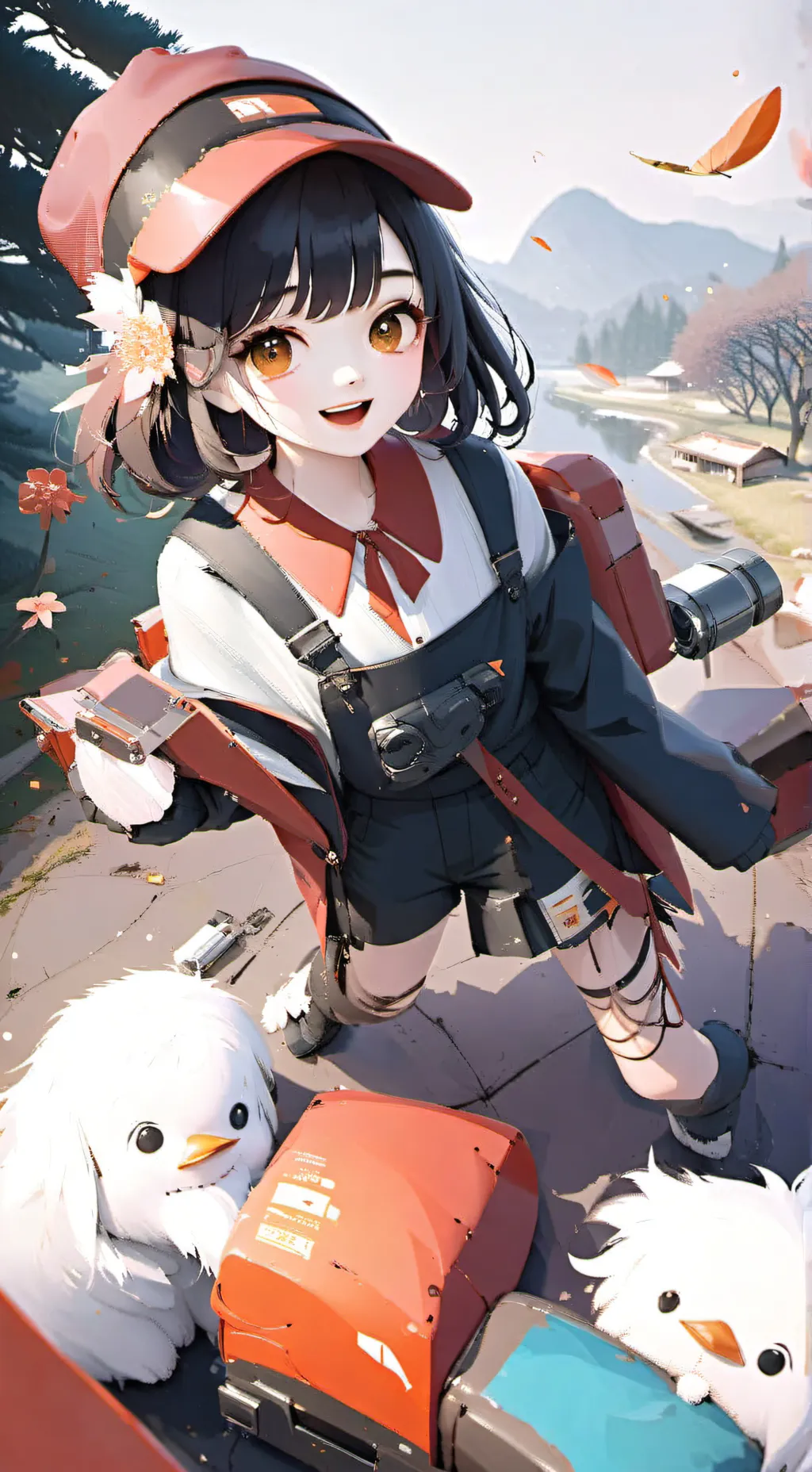 ai character: Murder drones swap background