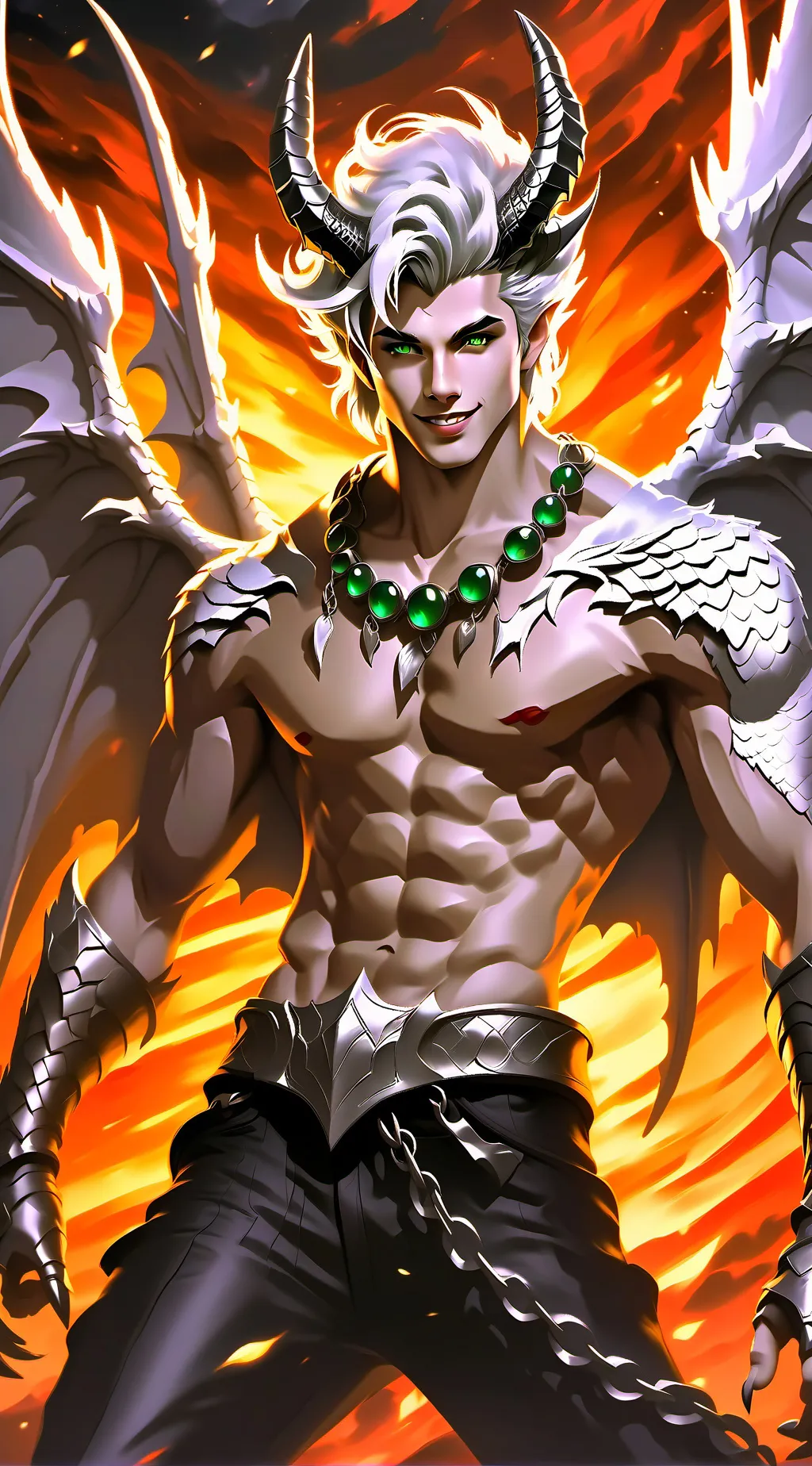 ai character: john blaze  background