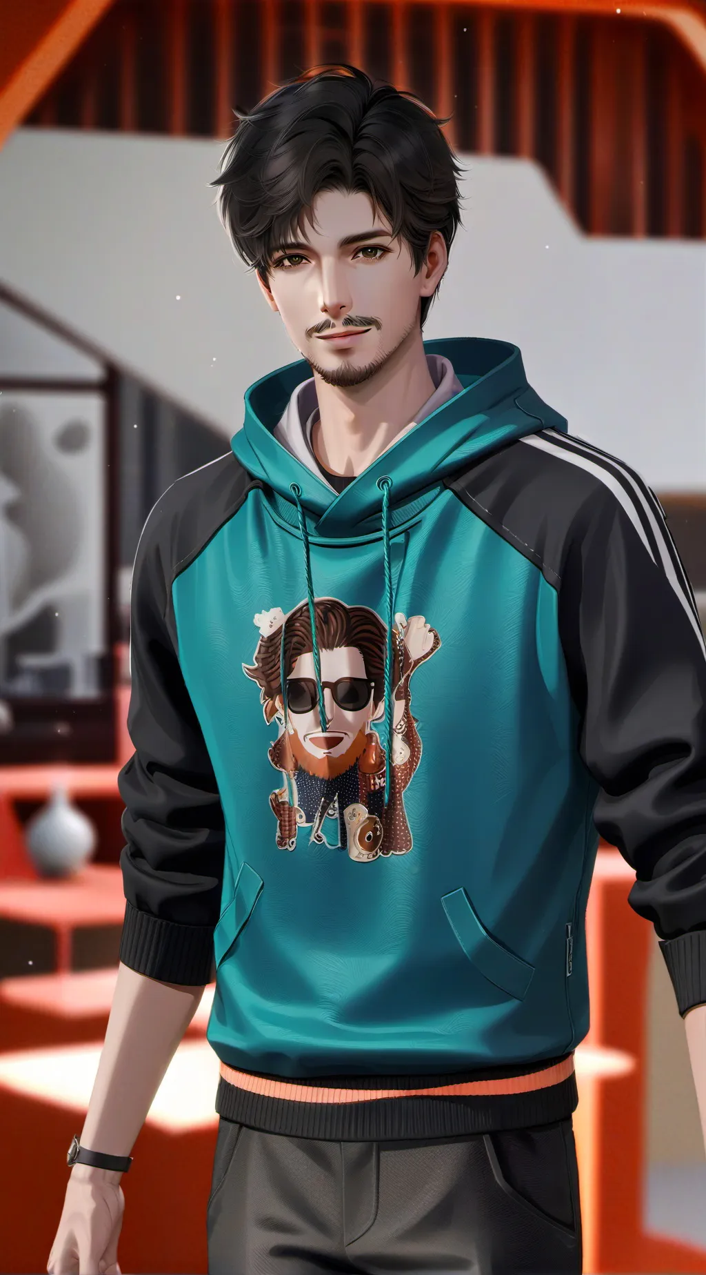 ai character: Hill background