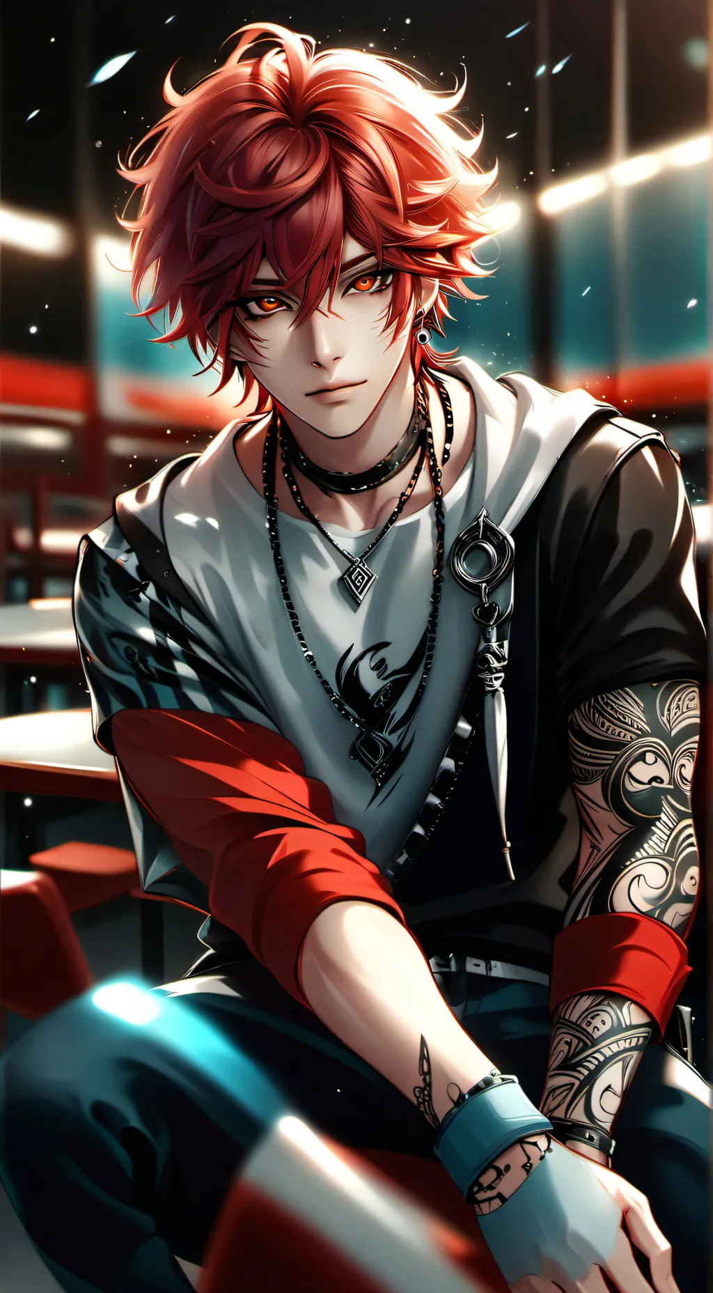 ai character: Haru  background