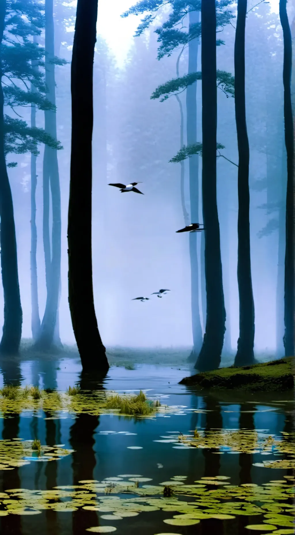 ai character: lepadendron tree background