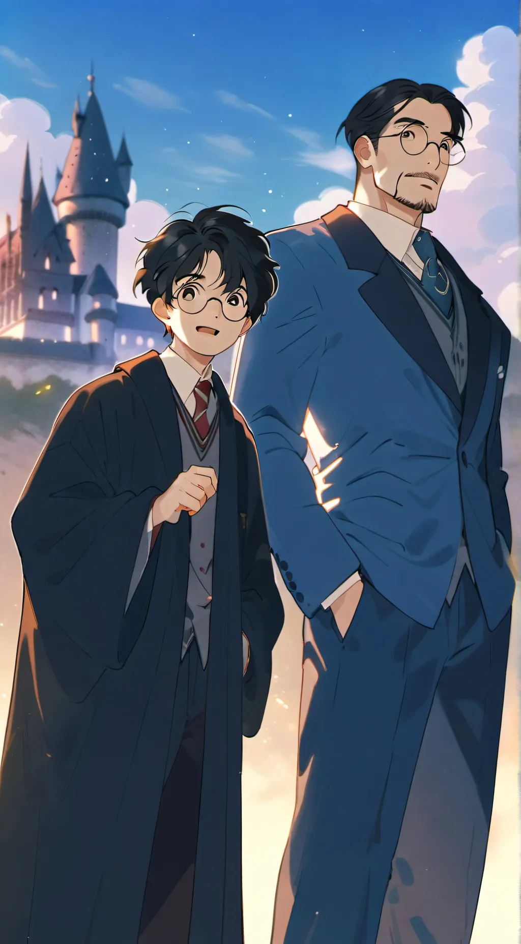 ai character: harry x avengers background