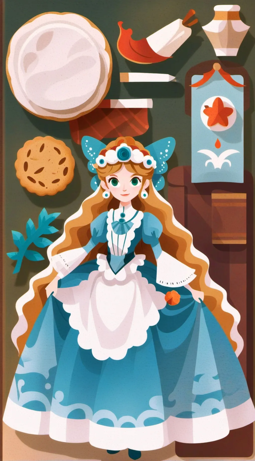 ai character: rudie x ginger xd background