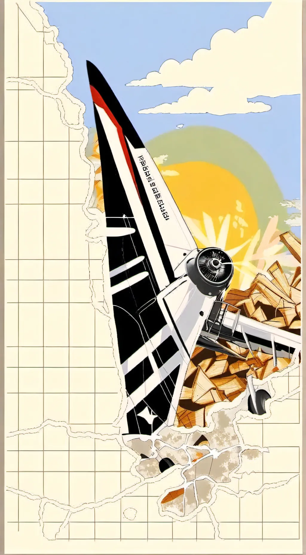 ai character: fpe plane crash  background