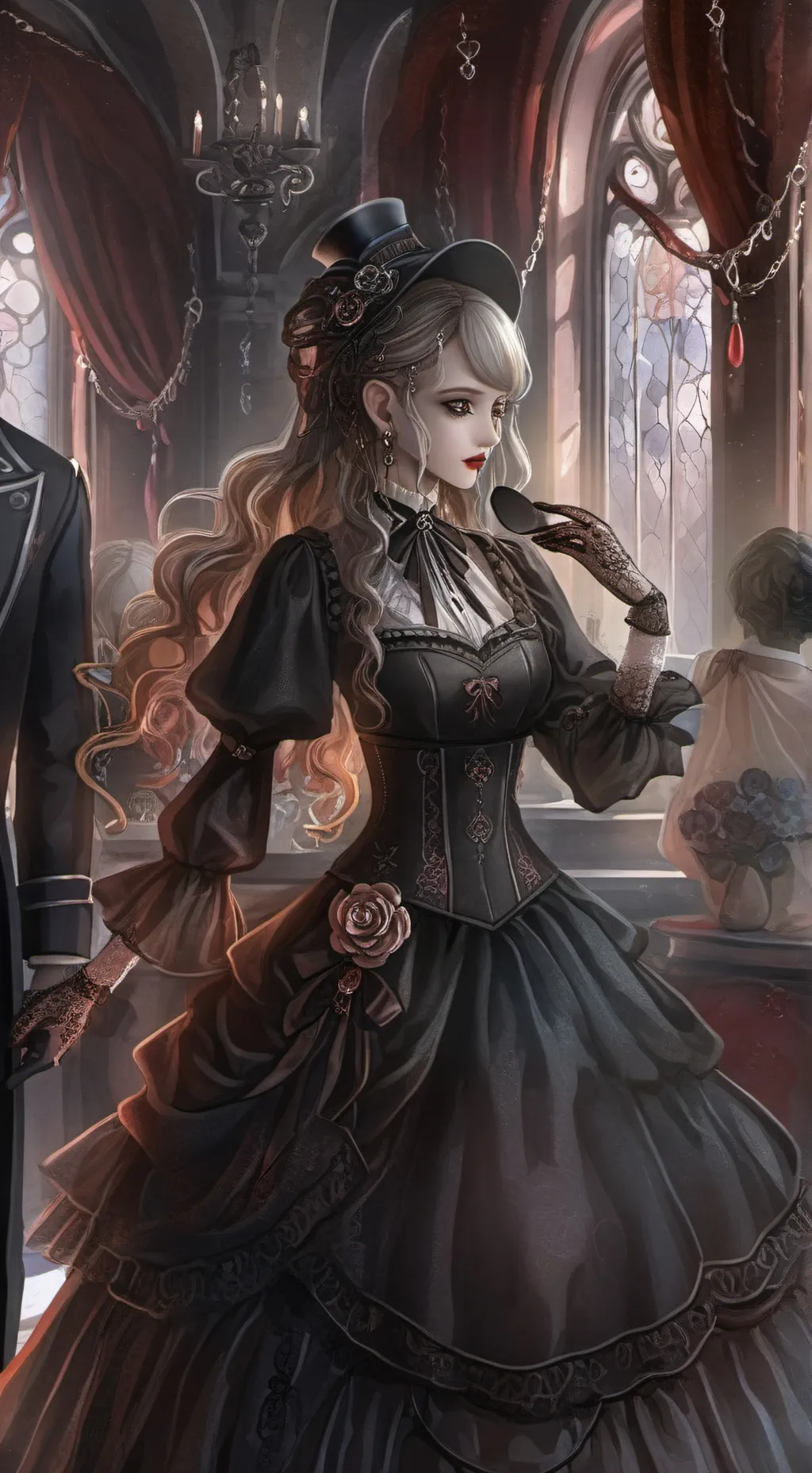 ai character: Dti valentines que background