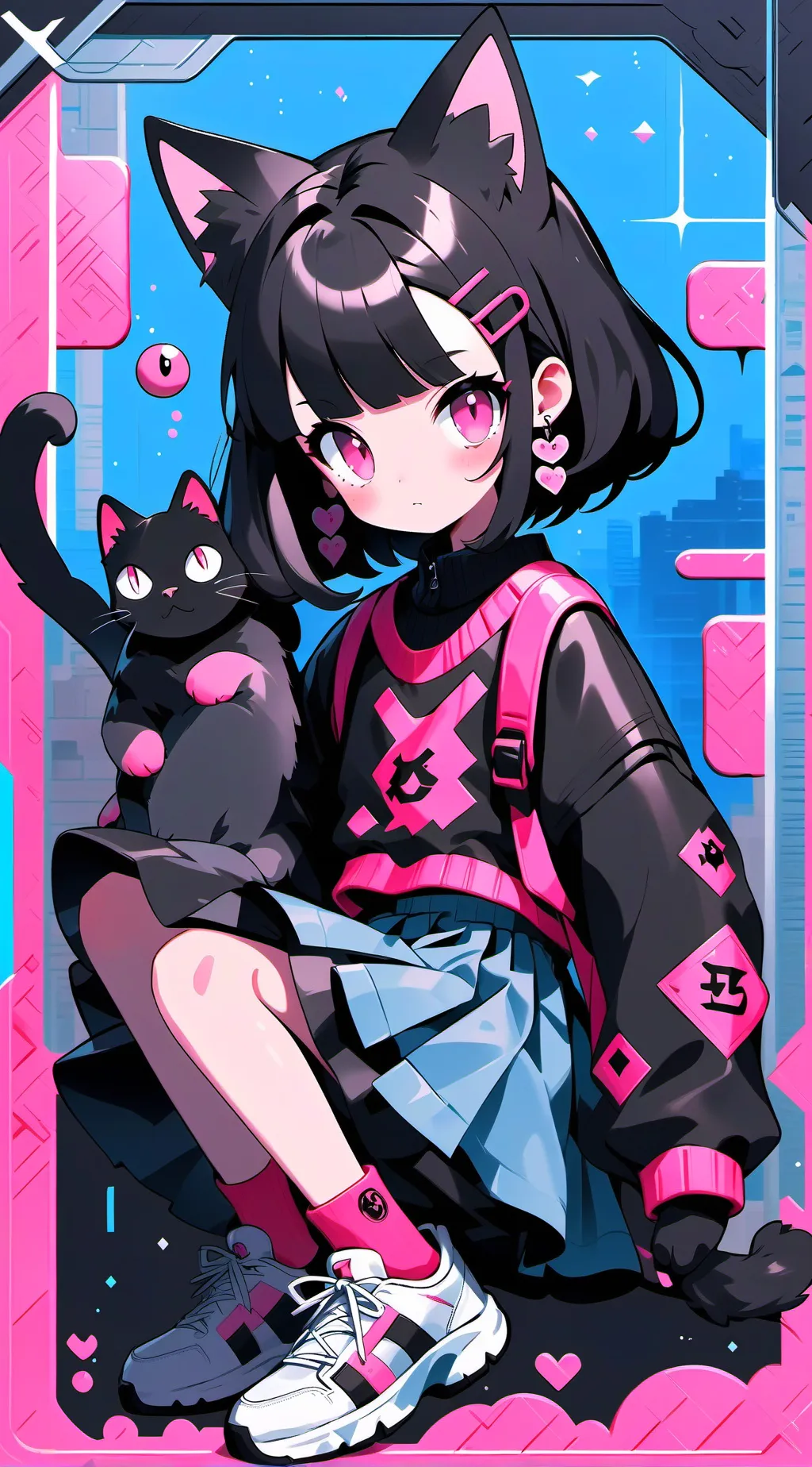 ai character: Luna background