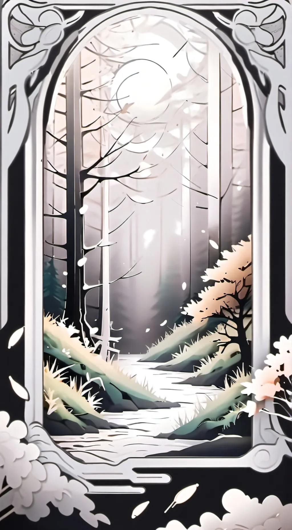 ai character: (-paper school-) background