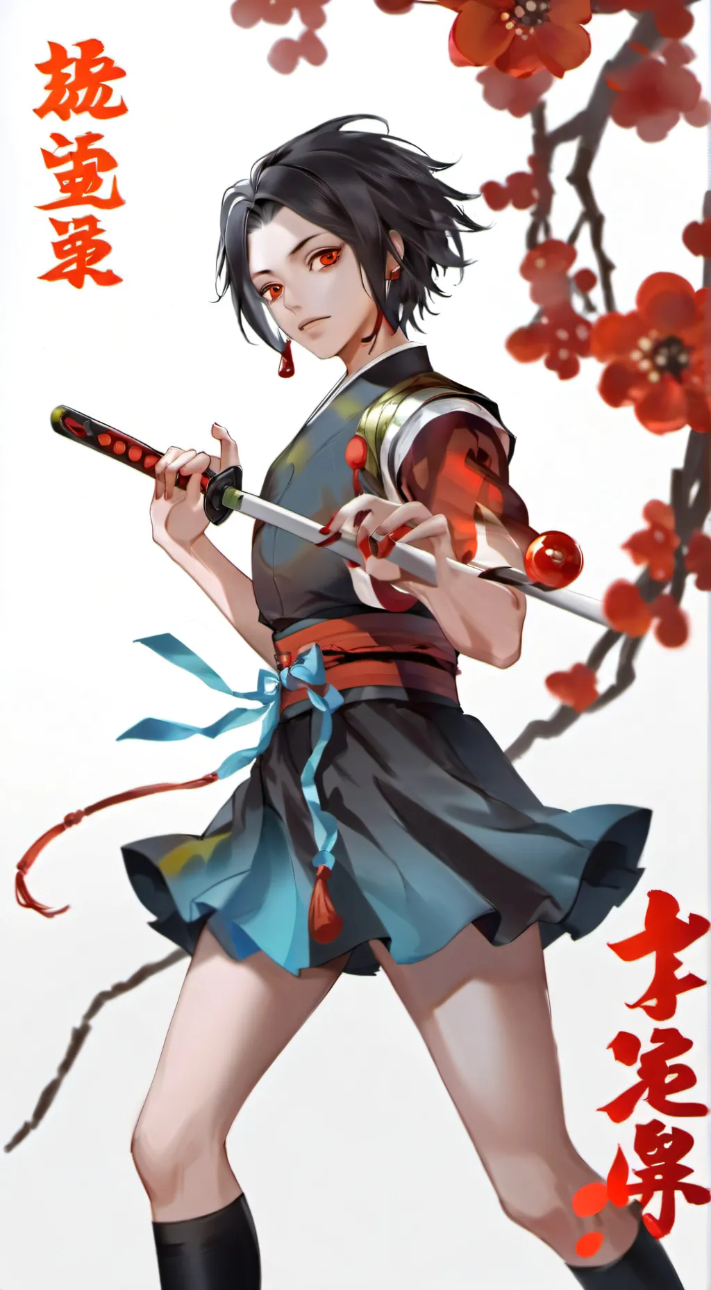 ai character: tanjiro maruchan background