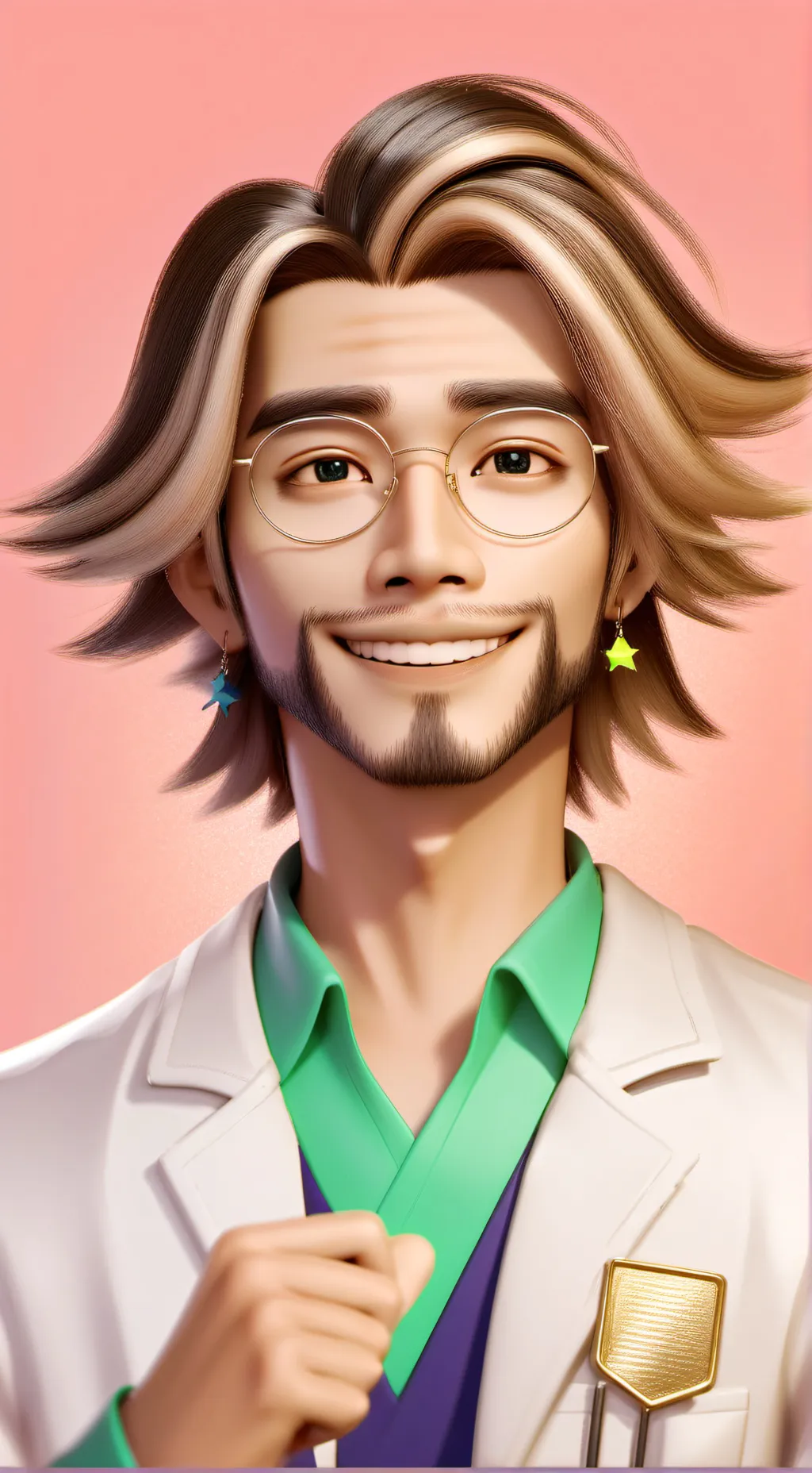 ai character: Prof. Flowey Memeath background