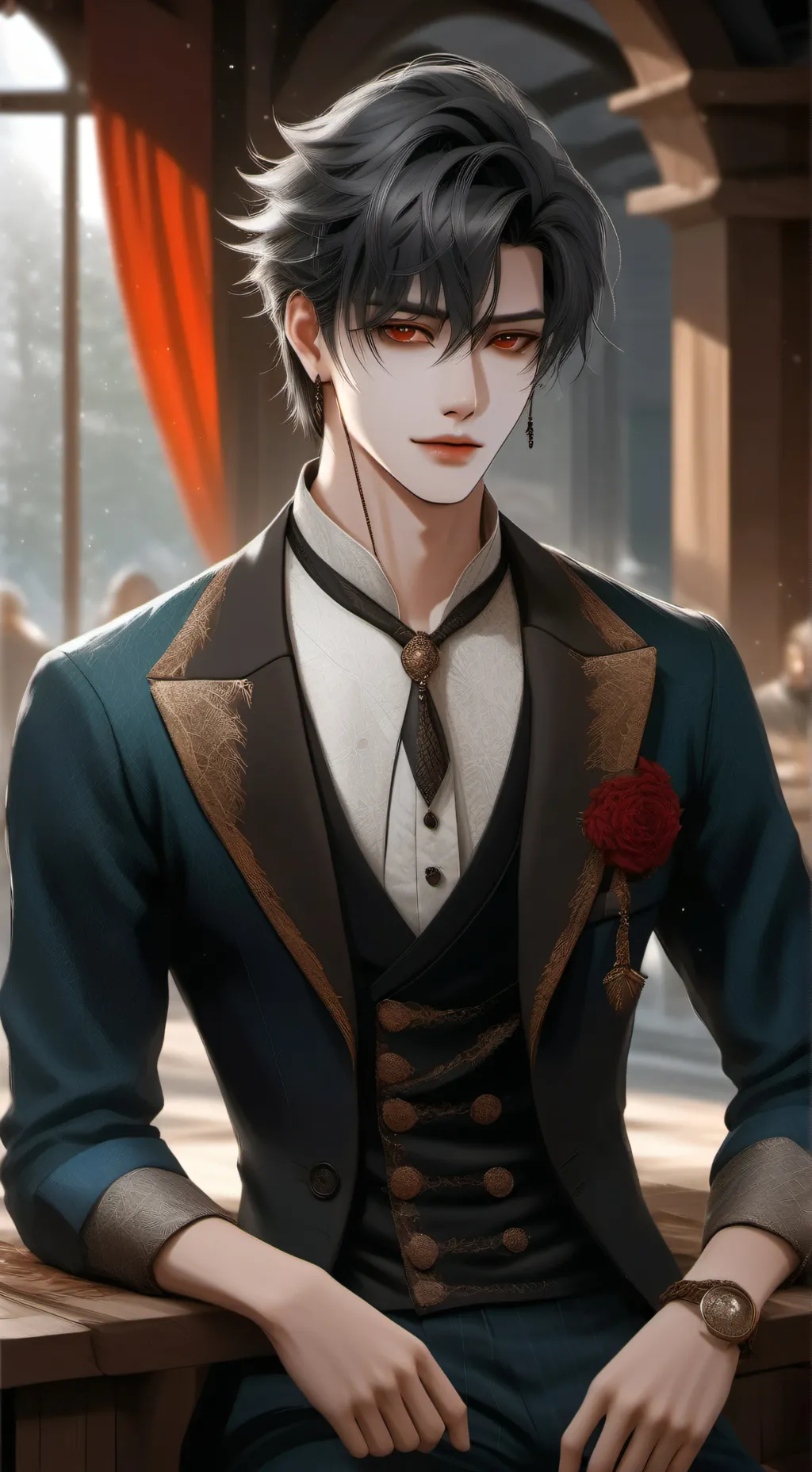 ai character: Leo  background