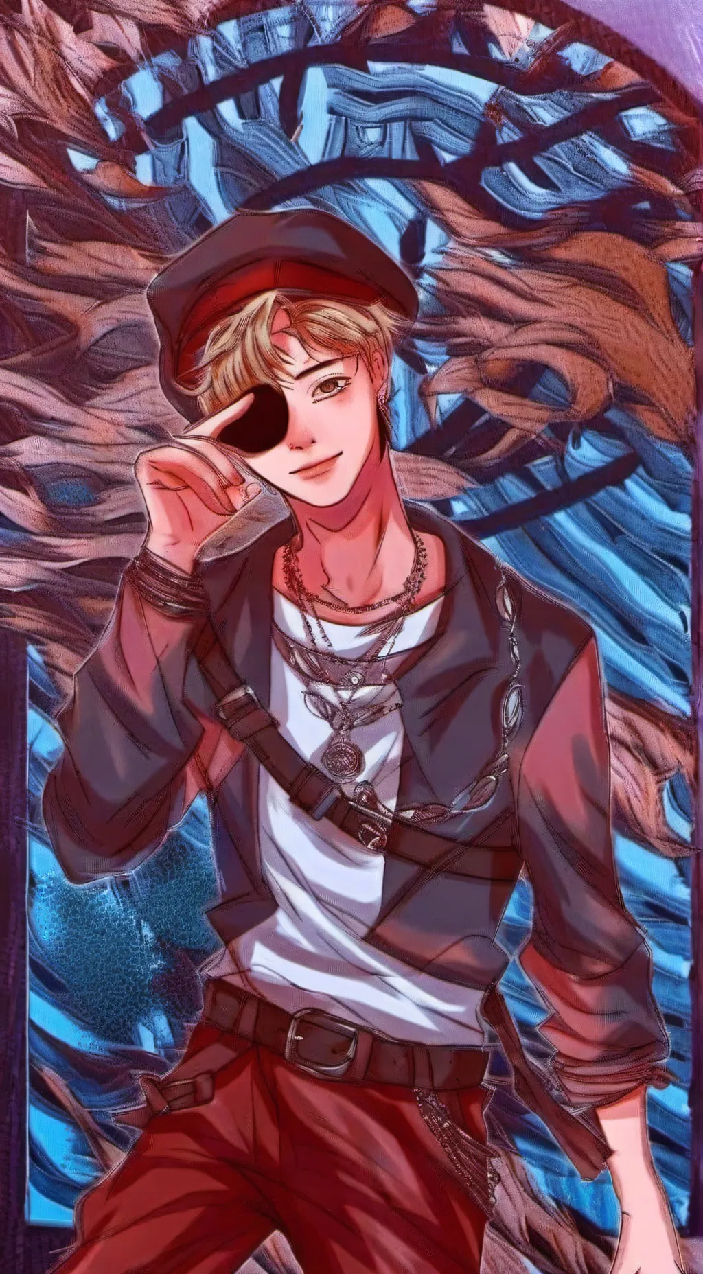 ai character: •☆Skz Studio☆• background