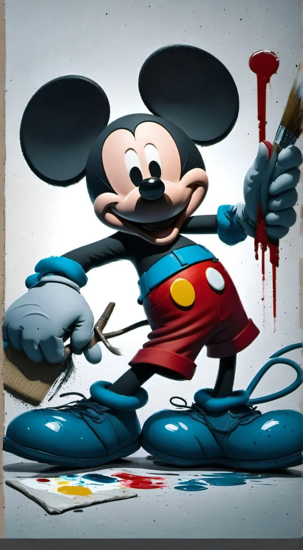 ai character: mickey mouse  background