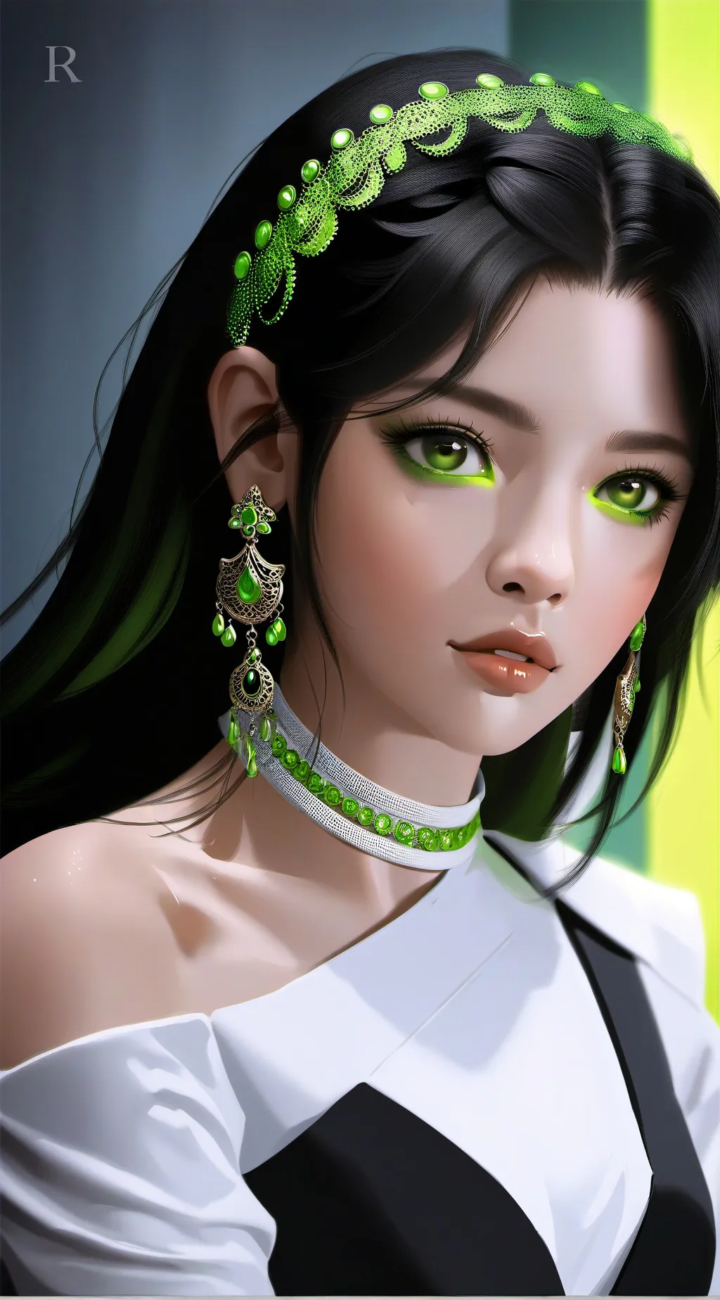 ai character: esmeralda background
