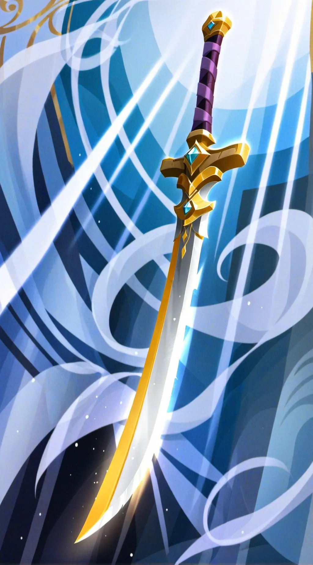 ai character: flying sword. background