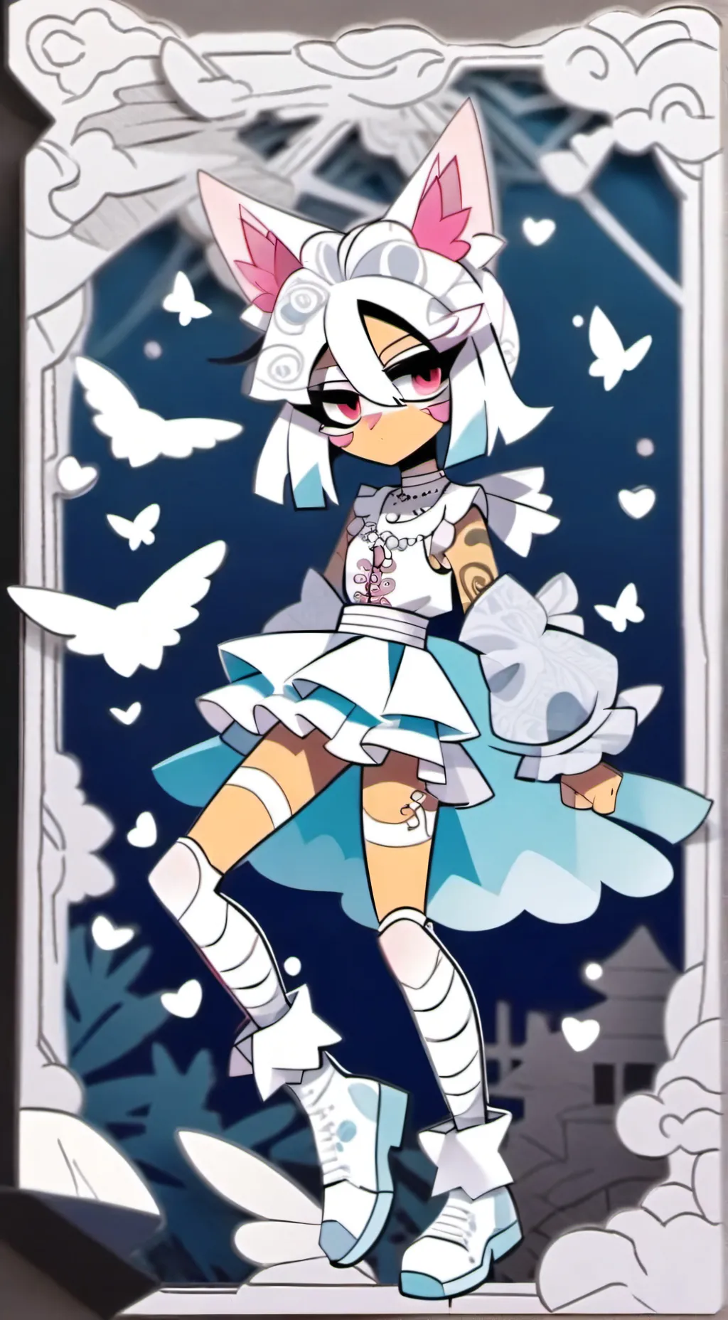 ai character: Dandys world background