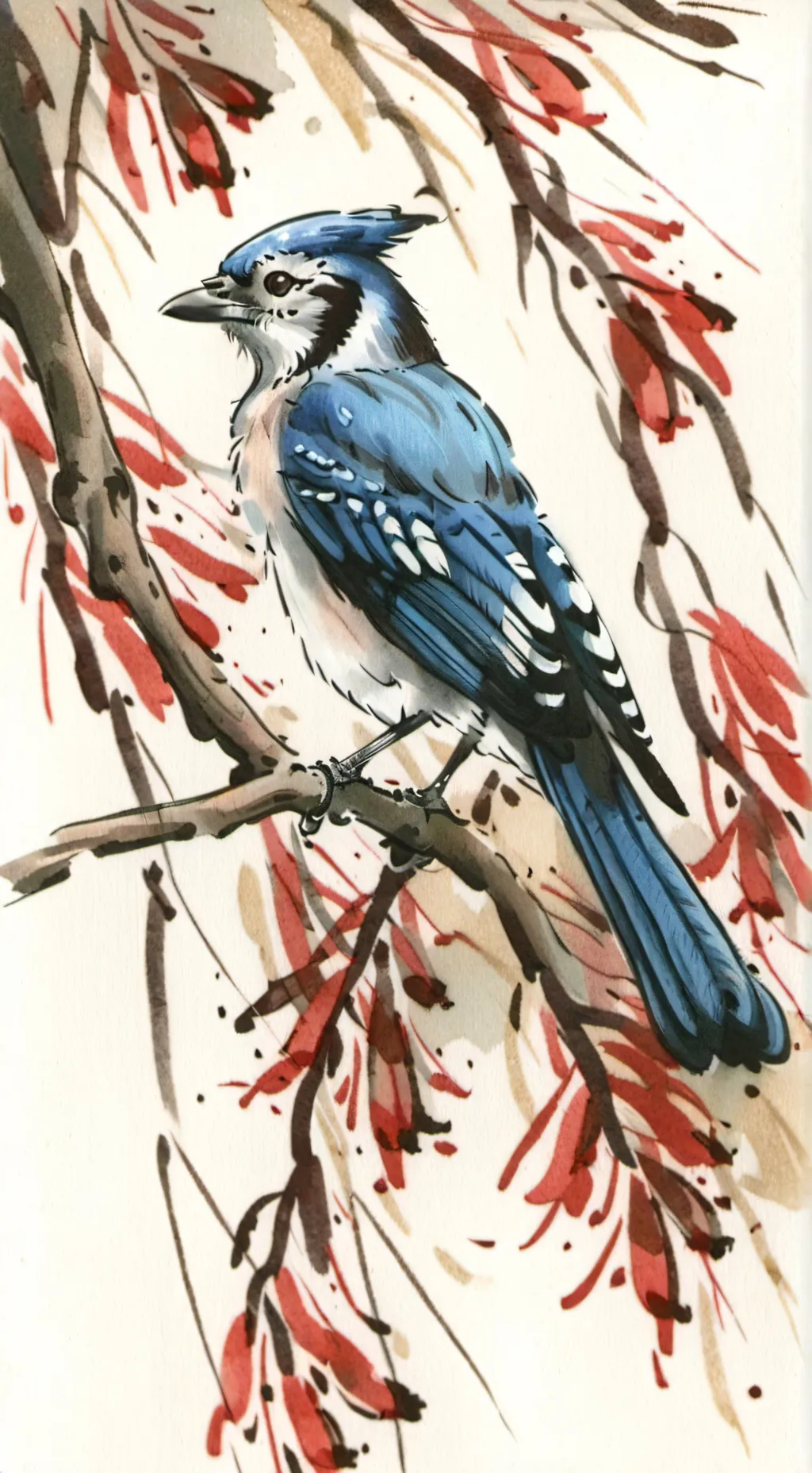 ai character: bird background