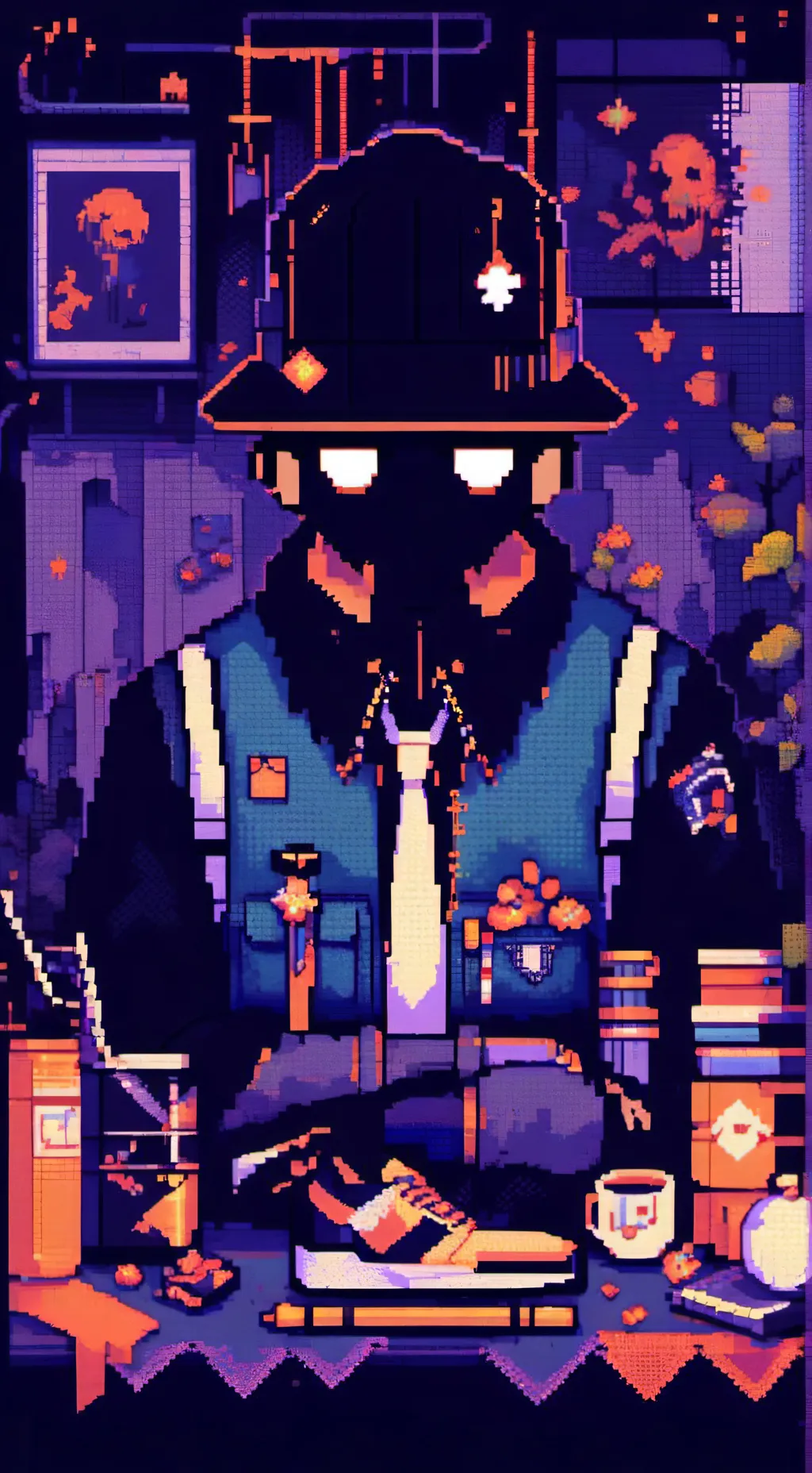 ai character: JevinteodioMrblack background