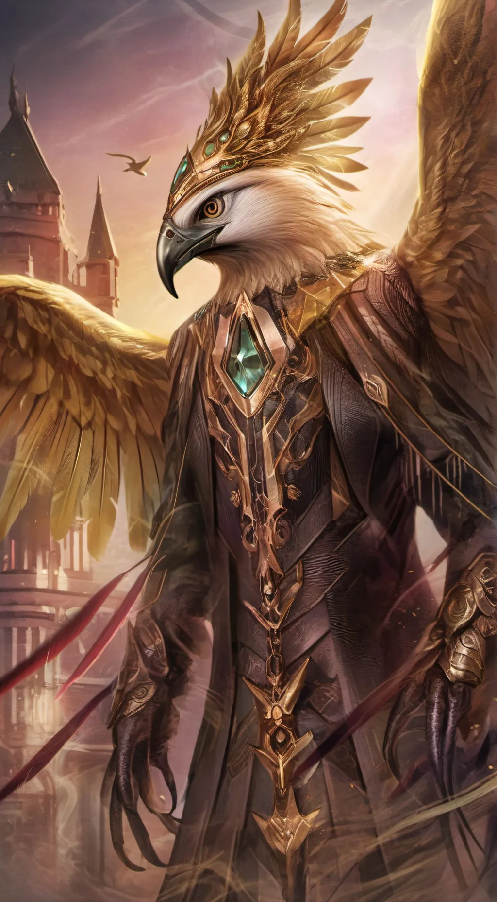 ai character: Degon the Werebird background