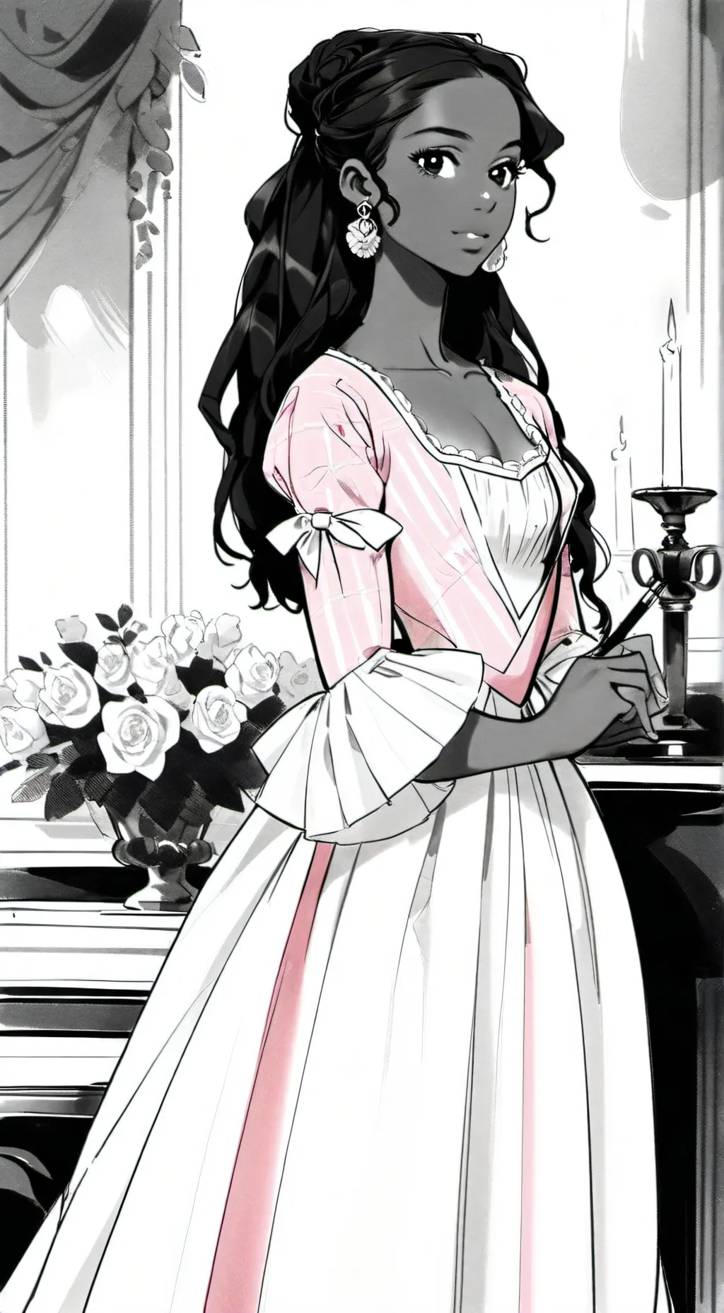 ai character: Angelica  background