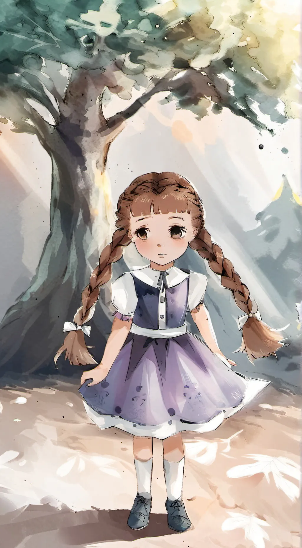 ai character: Melanie Martinez  background