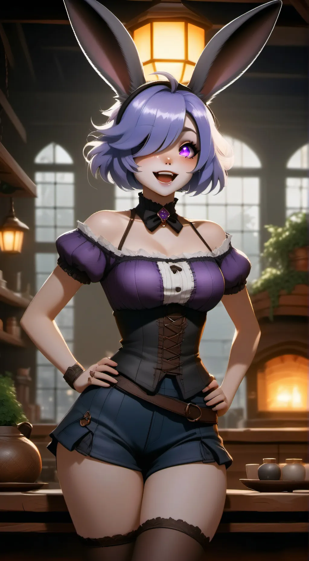 ai character: Miu  background