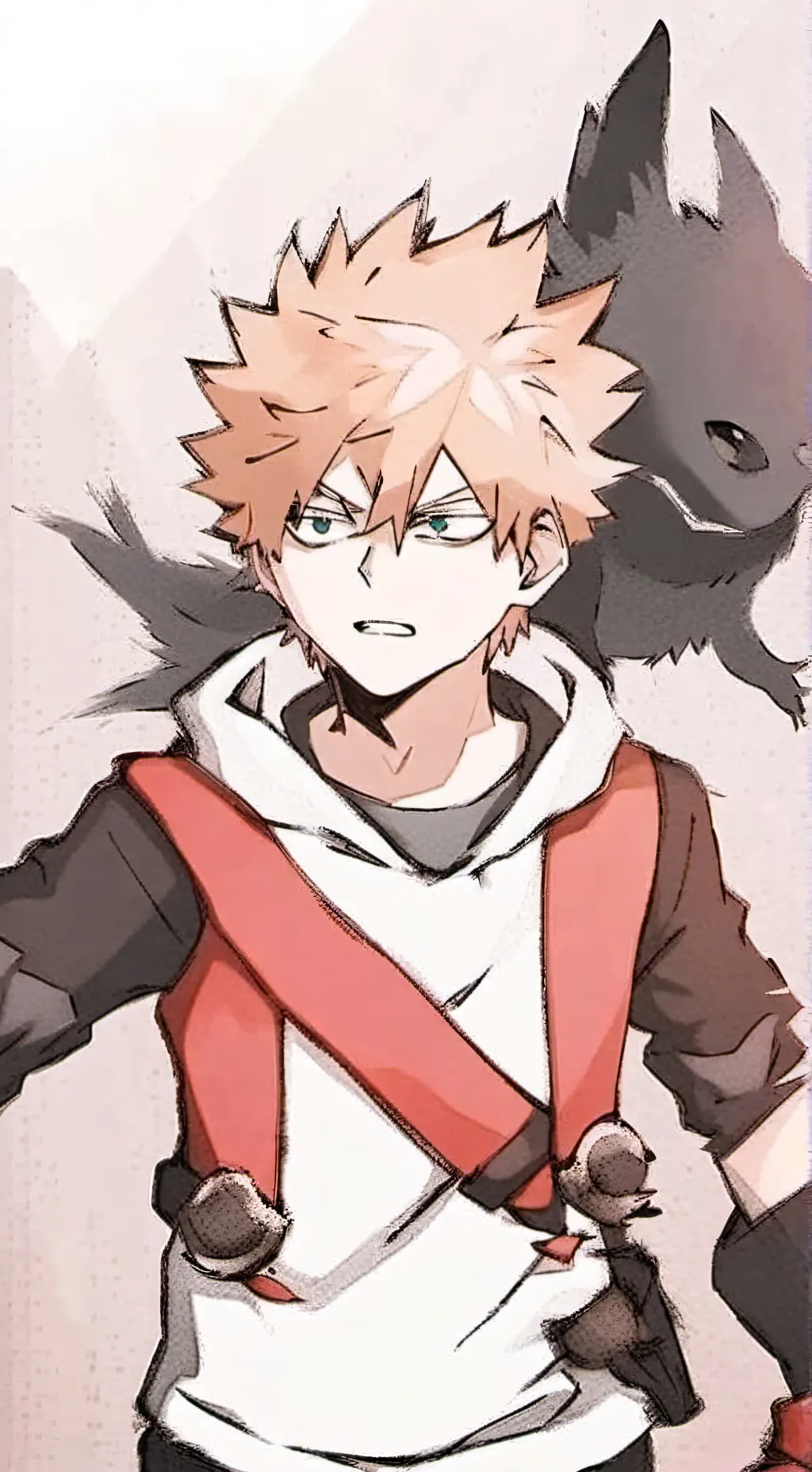 ai character: katsuki bakugo background