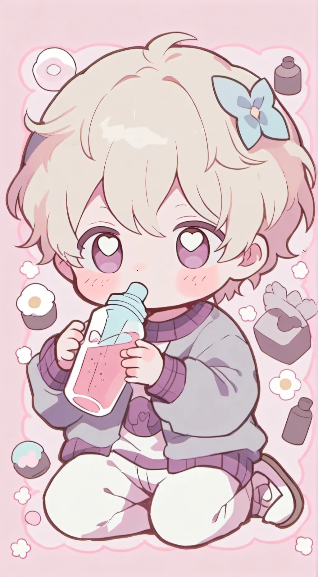 ai character: Baby luke  background