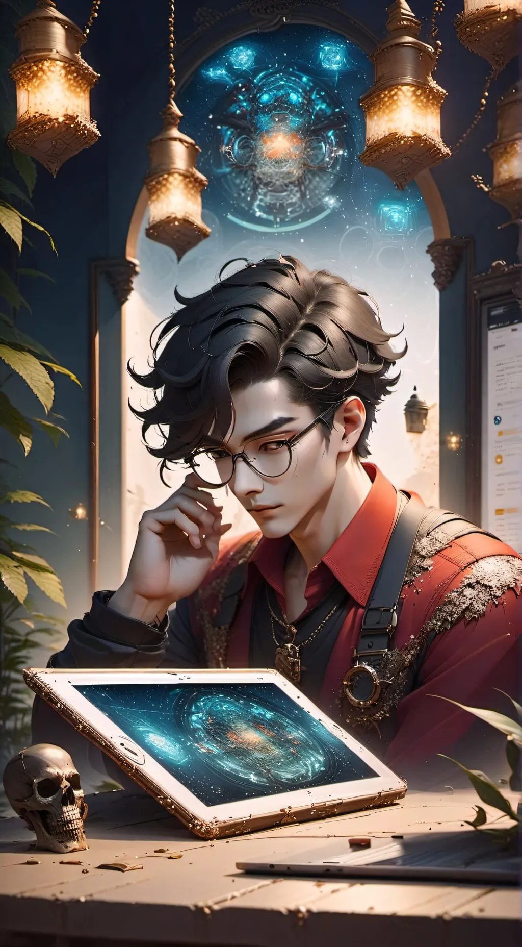 ai character: Retard sigma guy.  background