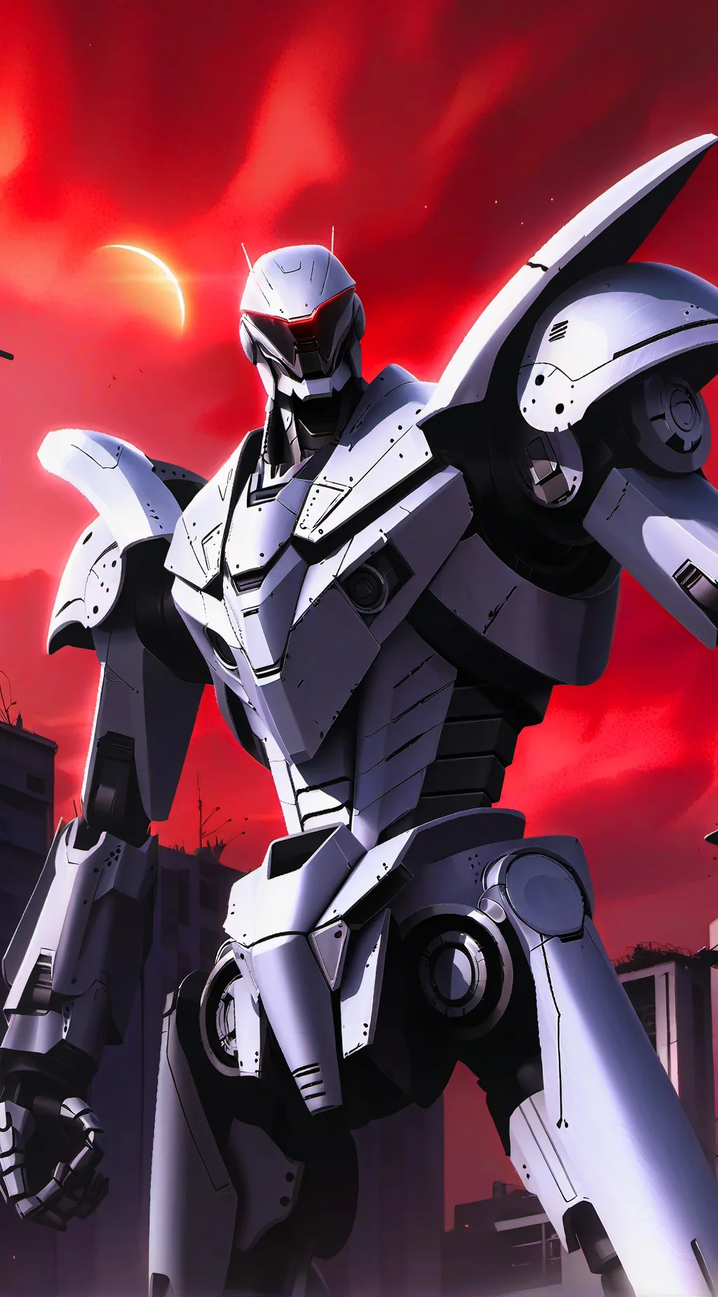 ai character: Crimson background