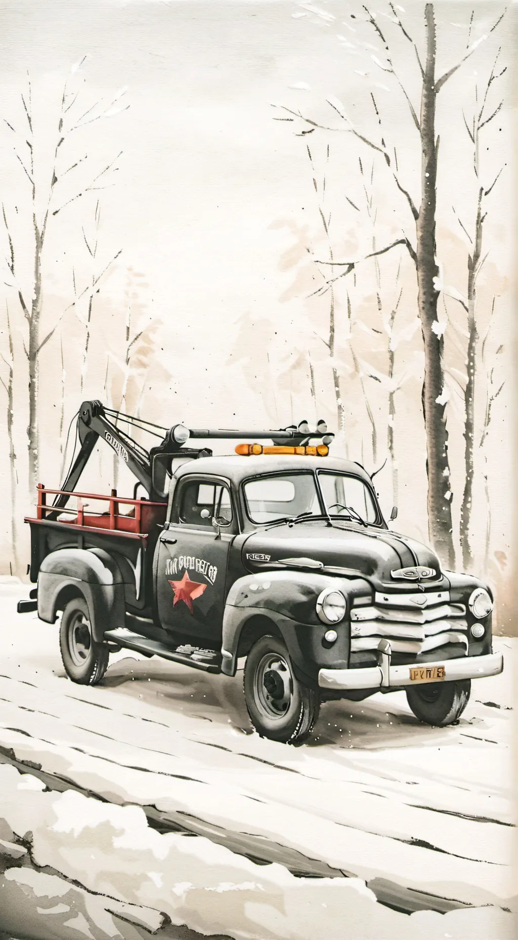 ai character: tow truck background