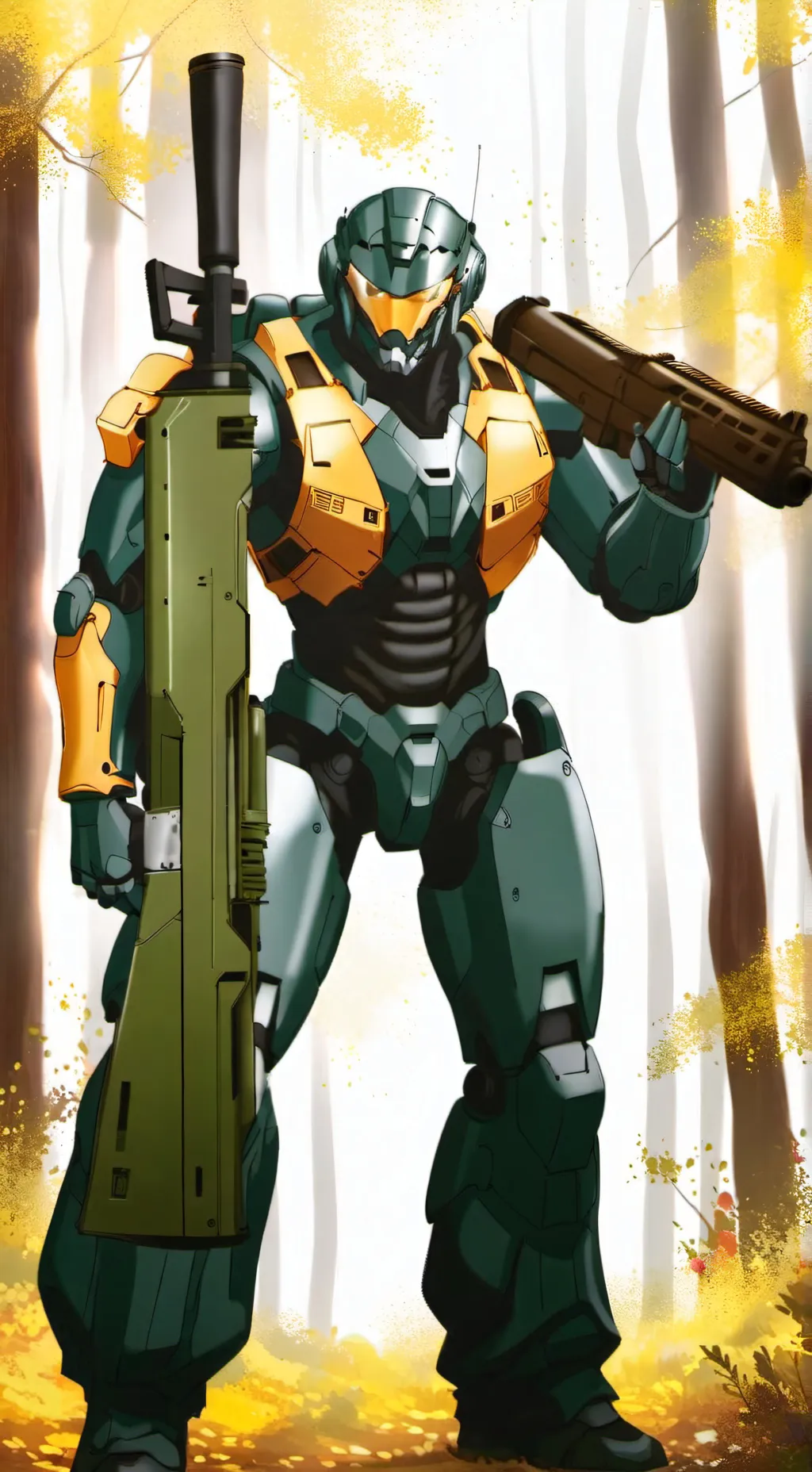 ai character: Robot w/20mm Smg background