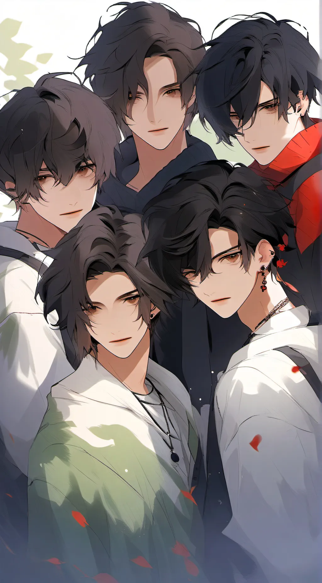 ai character: twin brothers  background