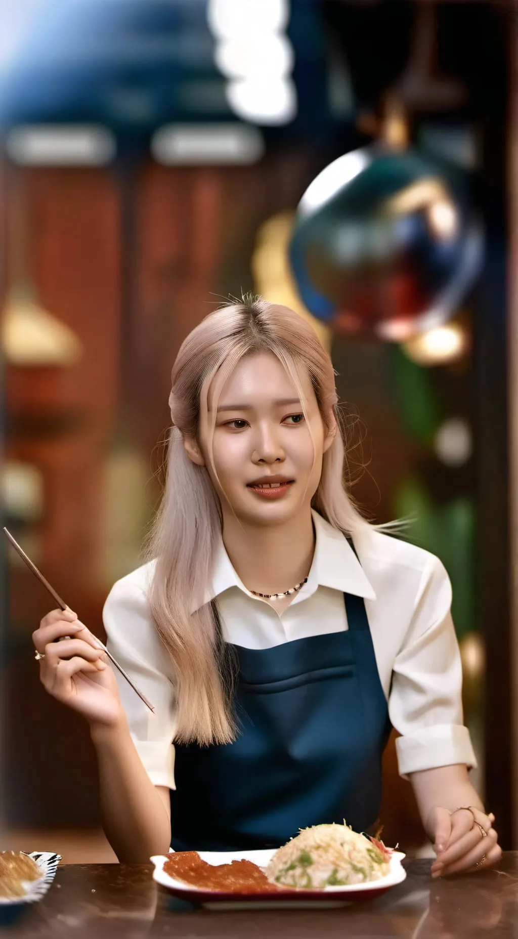 ai character: ROSÉ background