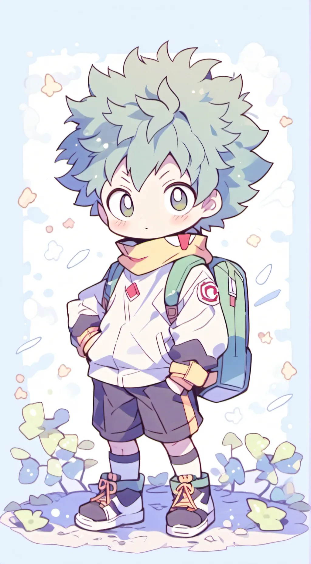 ai character: mha nueva estudian background