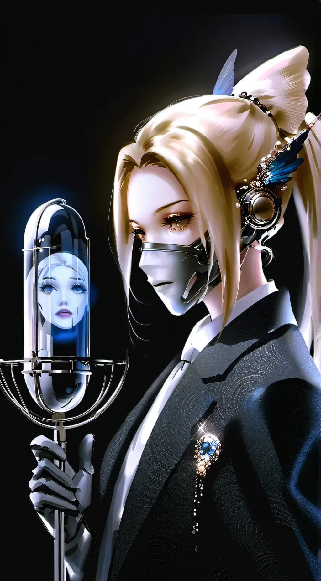 ai character: Leah  background