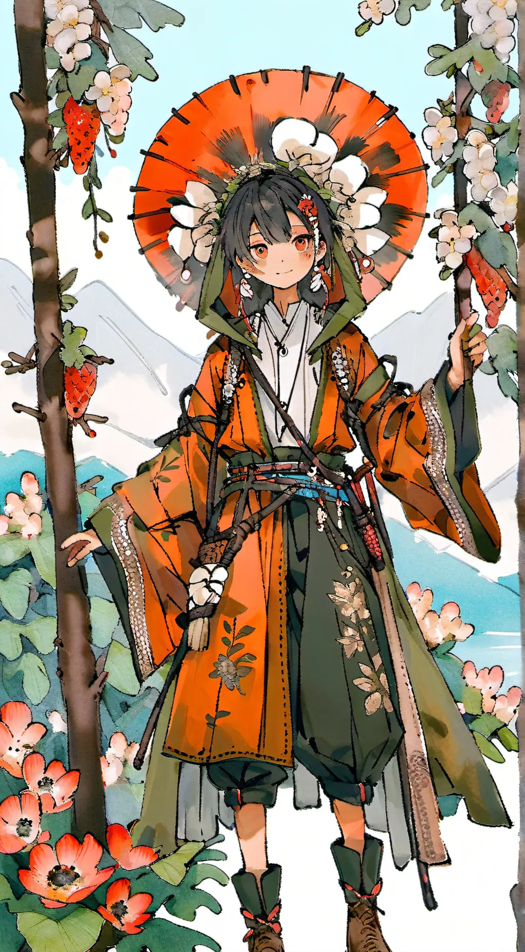 ai character: akira:💋👅 background