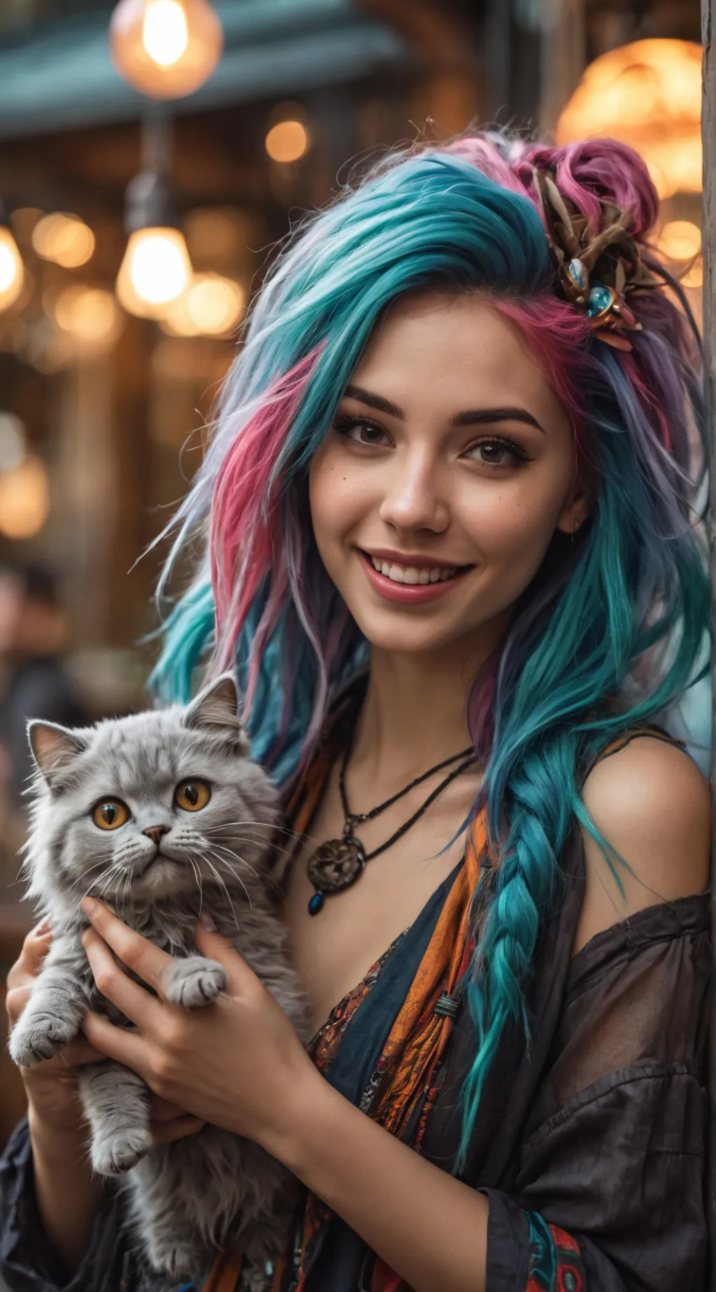 ai character: The Paradoxical Cat Whisperer background