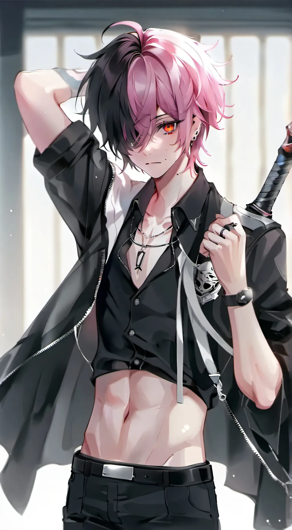 ai character: baby gojo background