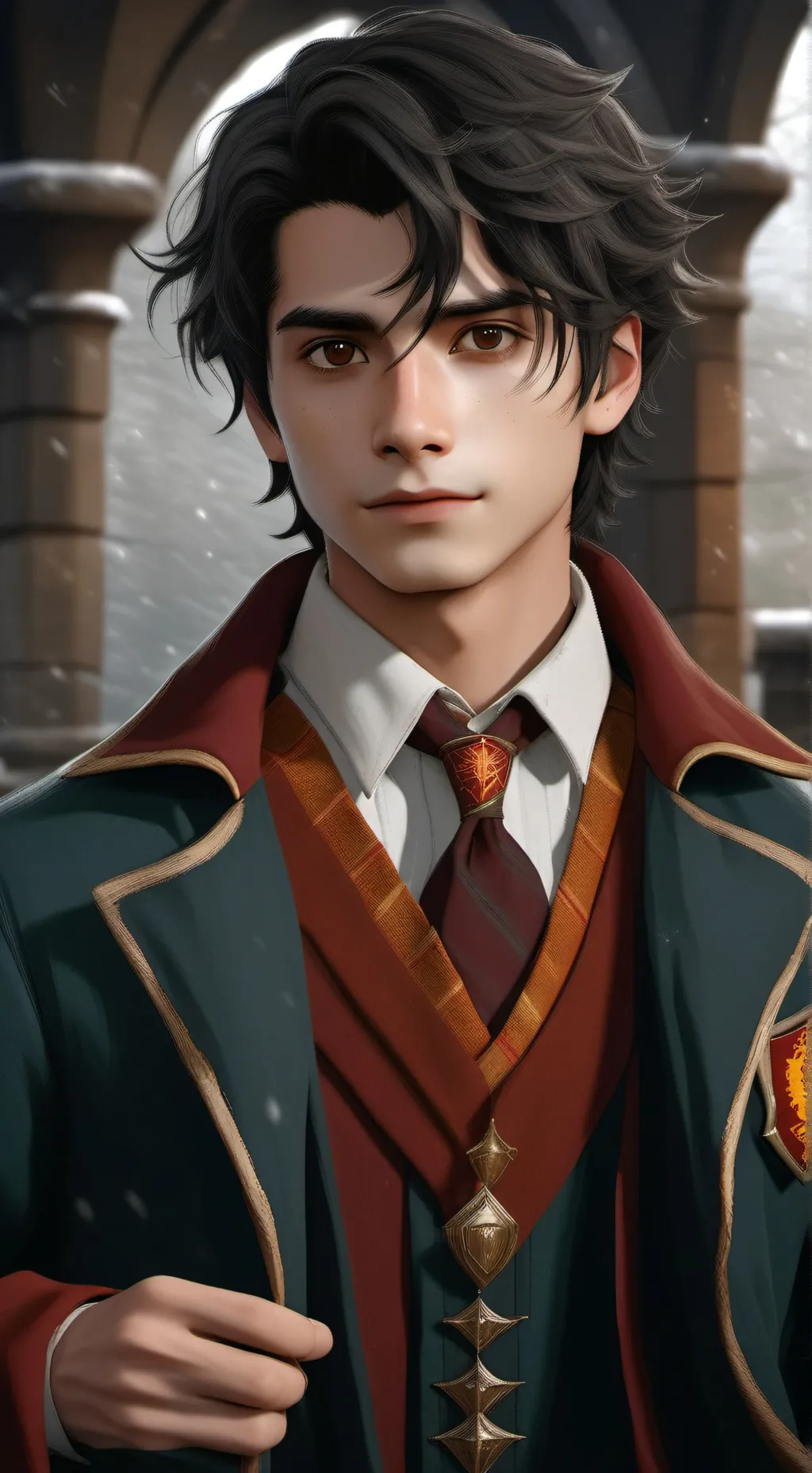 ai character: Hogwarts background