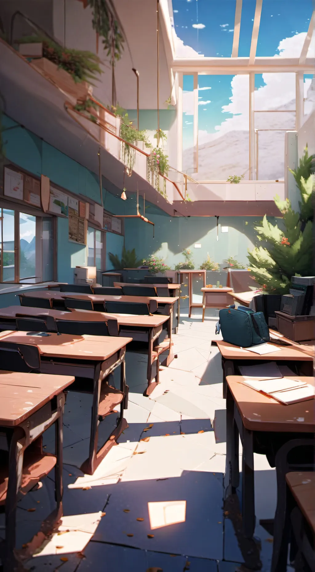 ai character: high school  background