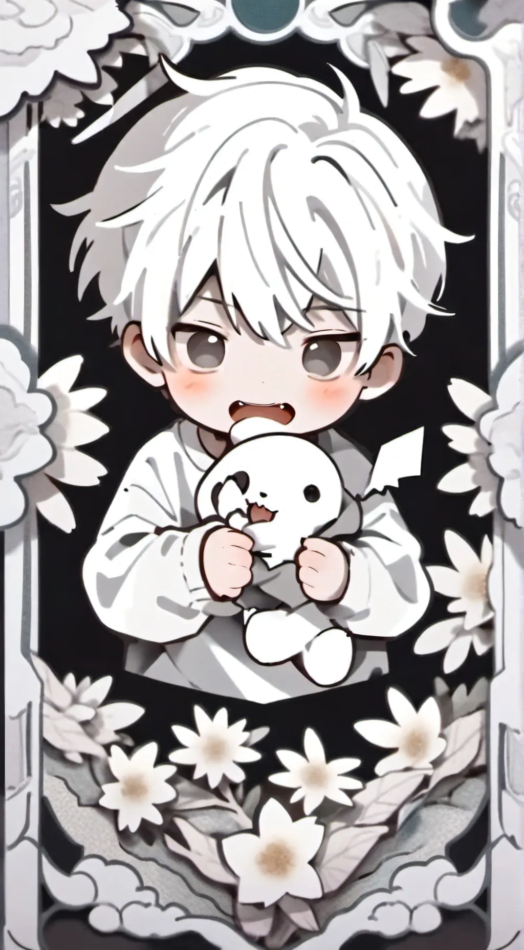 ai character: animalistic baby background