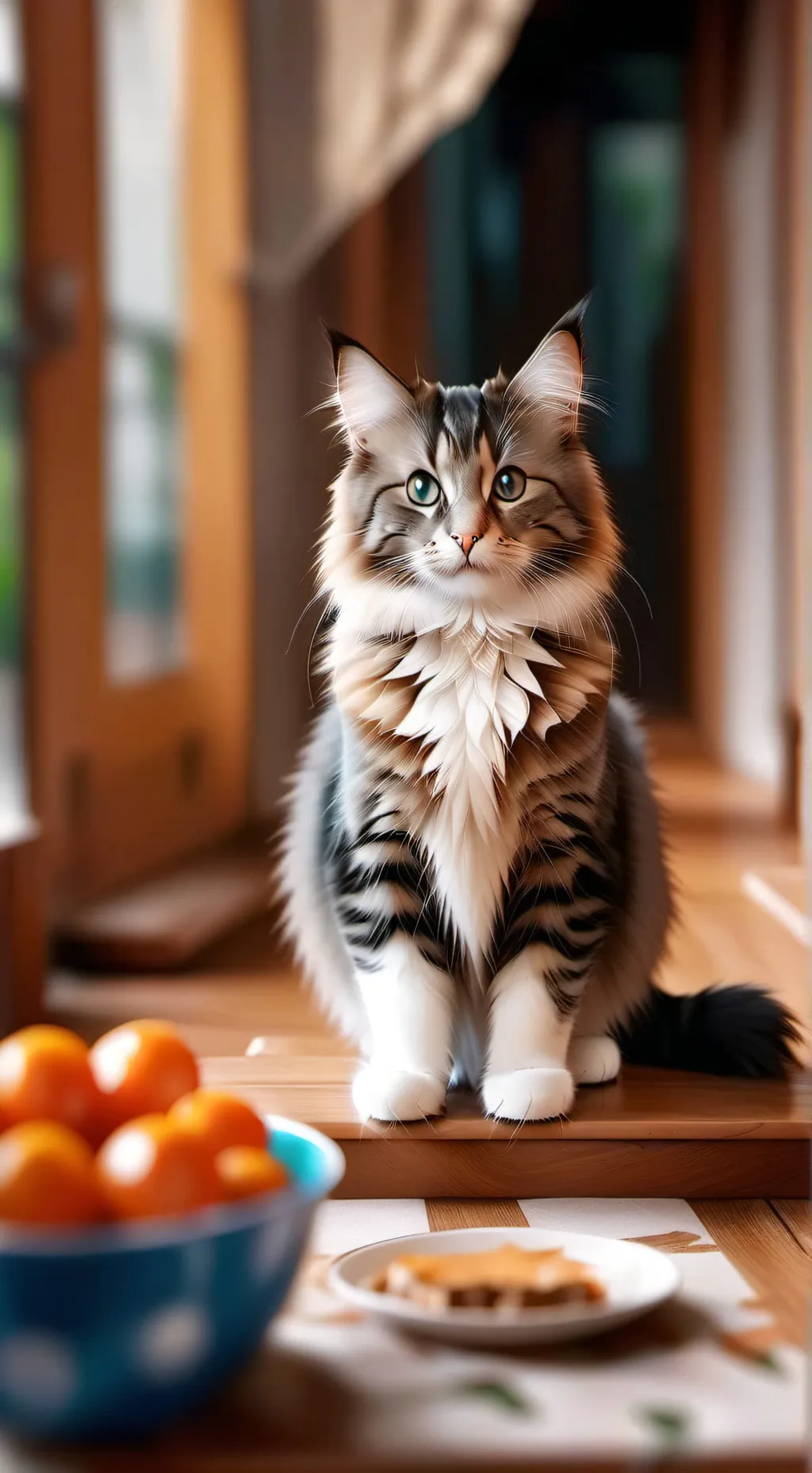 ai character: YOUR HOUSE CAT background